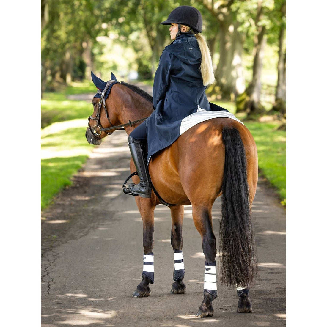 Le Mieux Amelie Lightweight Riding Coat Navy - Equisafety