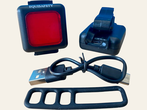 Equisafety led cob clip red