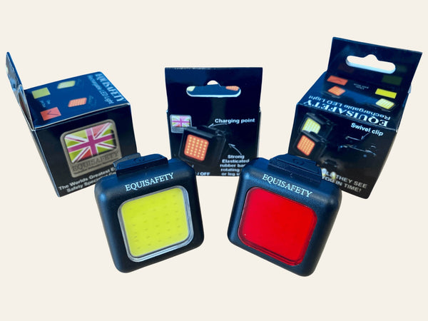 Equisafety led cob clip red