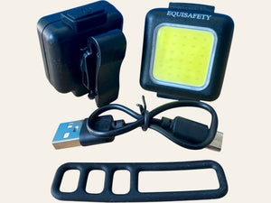 Equisafety led cob clip red
