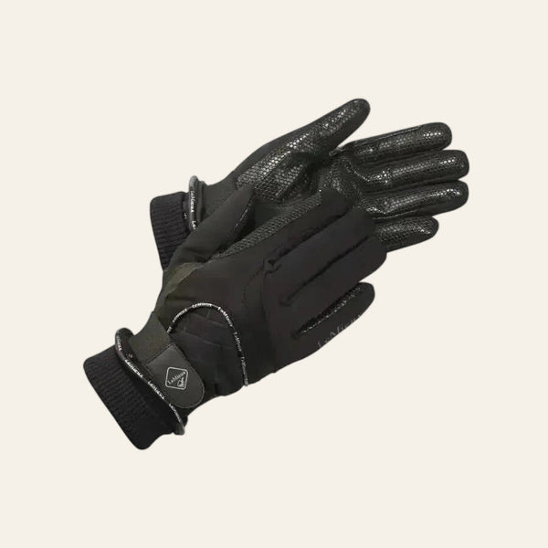 LeMieux Waterproof Lite Riding Gloves - Black - Small only - Equisafety