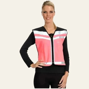 Equisafety multi colour reflective vest pinkyellow