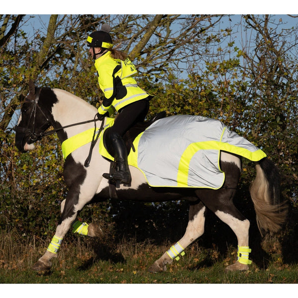 Equisafety multi colour hi vis waistcoat pink yellow
