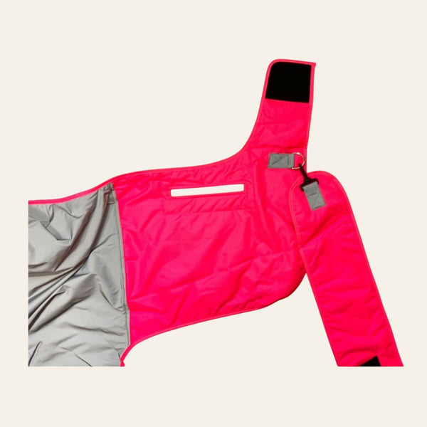 Equisafety multi colour reflective vest pinkyellow