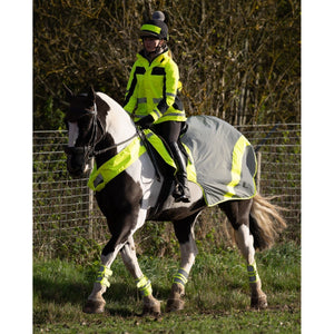 Equisafety multi colour hi vis waistcoat pink yellow