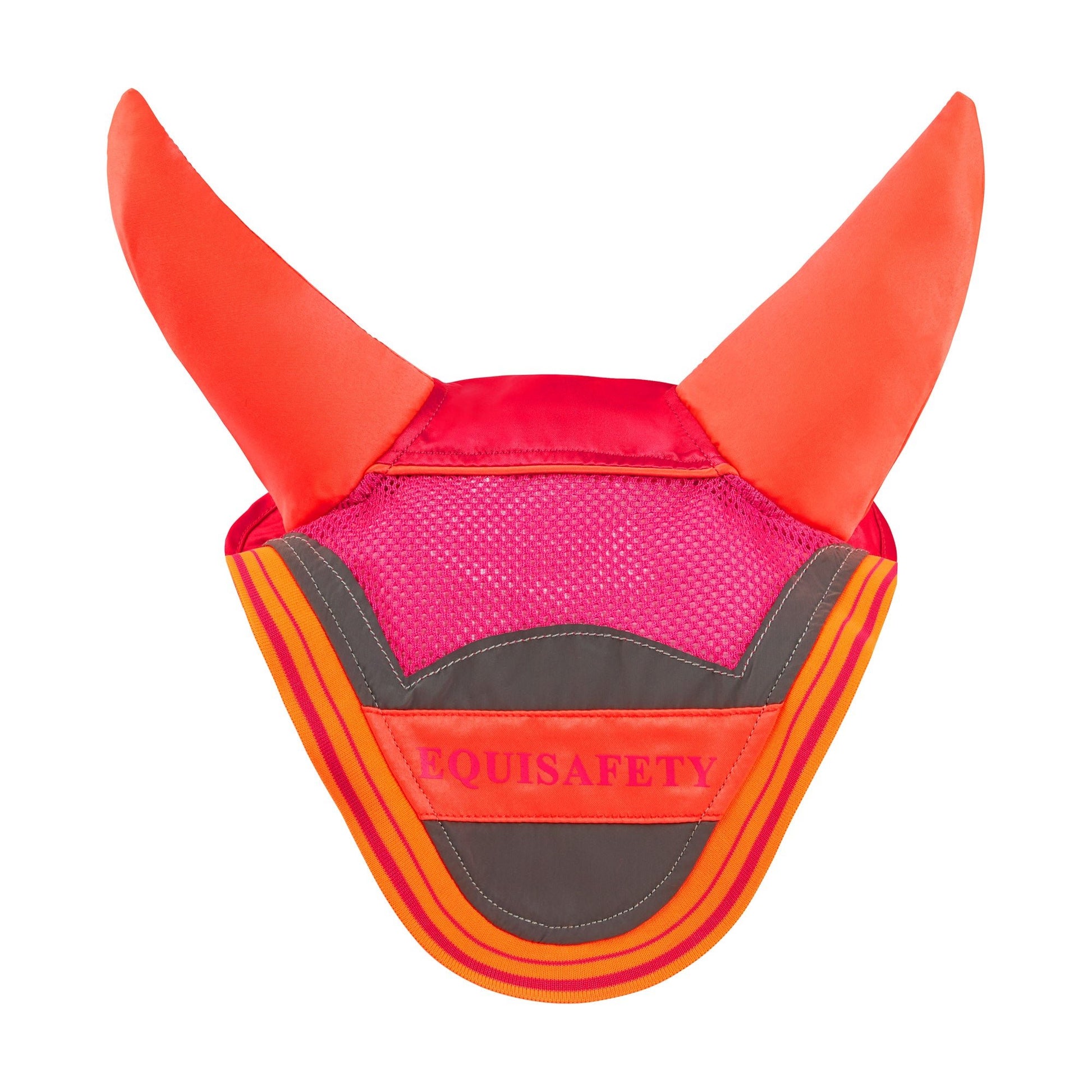 Multi Coloured Acoustic Horse Ears - Pink/Orange - Equisafety