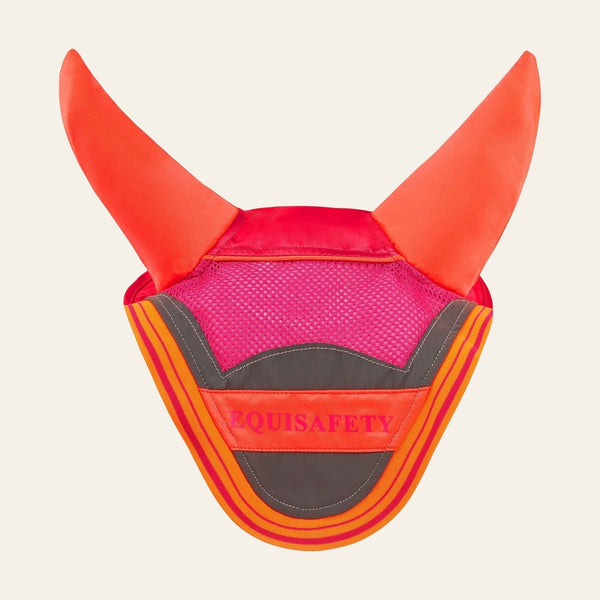 Equisafety multi coloured acoustic horse ears yelloworange
