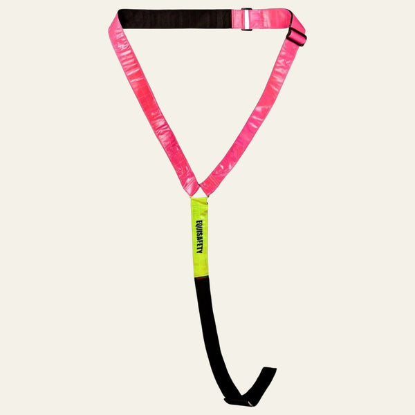 Equisafety multi coloured reflective neck band hi vis yellowpink