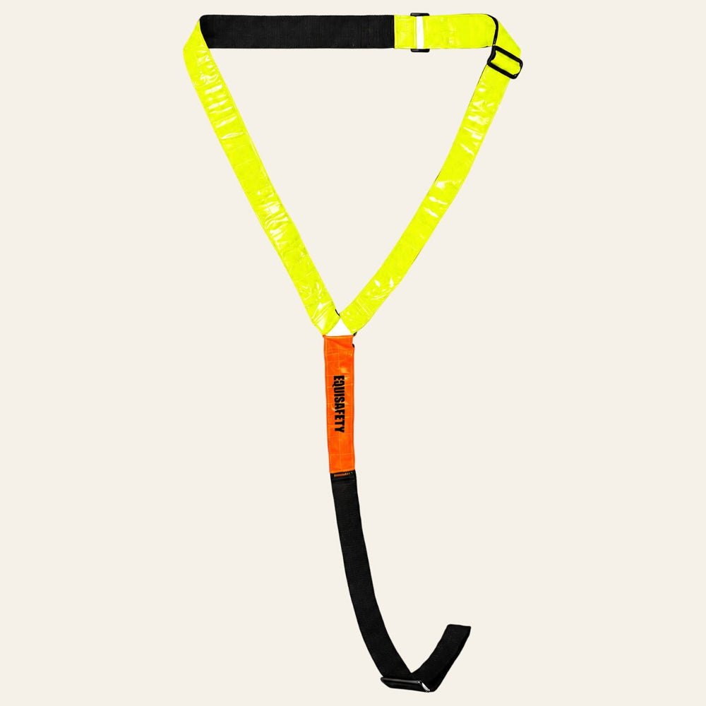 equisafety multi coloured hi vis neck band yellowpink