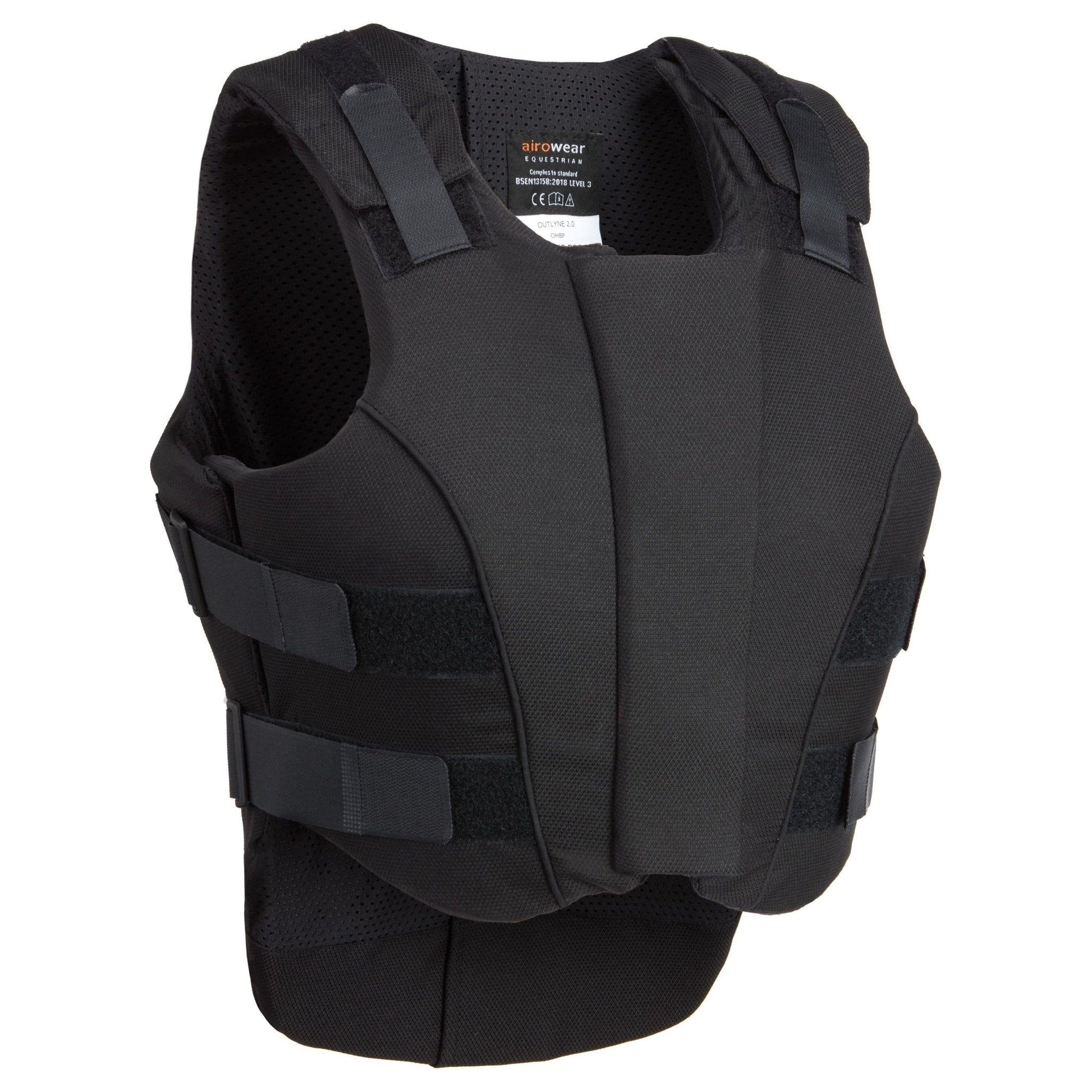 Outlyne II Teen Body Protector - Black - Equisafety