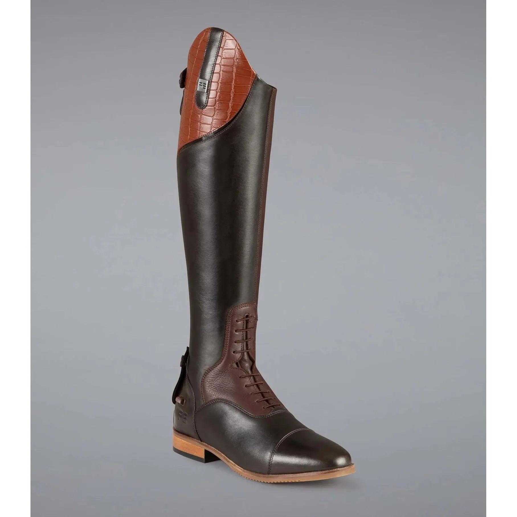 Passaggio Ladies Leather Field Tall Riding Boot - BROWN - Equisafety