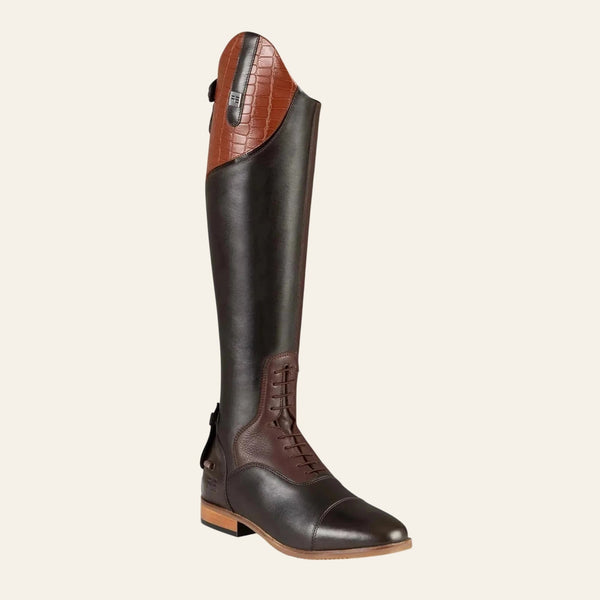 Passaggio Ladies Leather Field Tall Riding Boot - Brown - Delivery Late August - Equisafety