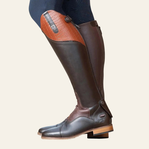 Passaggio Ladies Leather Field Tall Riding Boot - Brown - Delivery Late August - Equisafety
