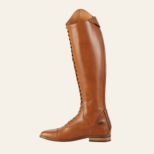 PREMEIR EQUINE Maurizia Ladies Lace Front Tall Leather Riding Boot - Cognac - In stock 8th OF APRIL - Equisafety