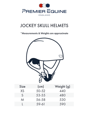 Premier Equine - Artemis Gloss Jockey Skull Space Black - Equisafety