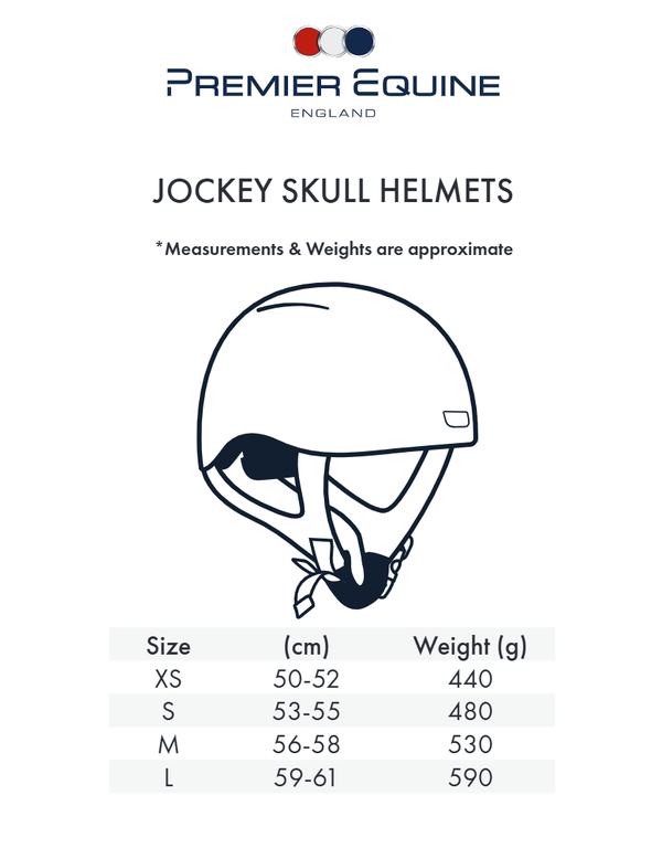 Premier Equine - Artemis Gloss Jockey Skull Space Black - Equisafety