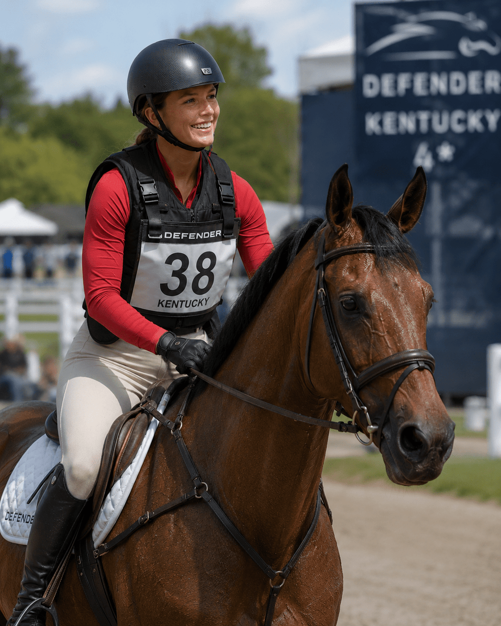 Premier Equine - Artemis Jockey Skull - Carbon Gloss Black - Equisafety