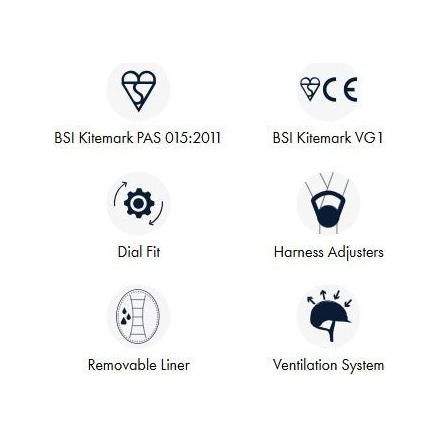 PREMIER EQUINE - Endeavour Horse Riding Helmet Navy - Equisafety