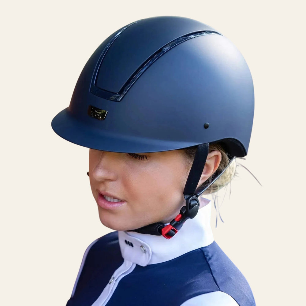 PREMIER EQUINE - Endeavour Horse Riding Helmet Navy - DELIVERY end of March - Equisafety