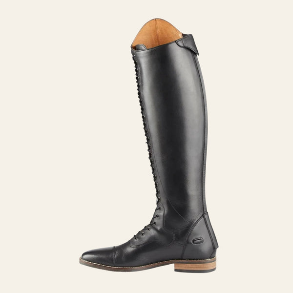 PREMIER EQUINE Maurizia Ladies Lace Front Tall Leather Riding Boot-Black - Equisafety