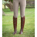 PREMIER EQUINE Maurizia Ladies Lace Front Tall Leather Riding Boot - BROWN - Equisafety