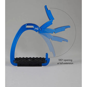 Premier Equine Safety Stirrups - Blue - Equisafety