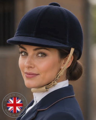 girl wearing velvet hat
