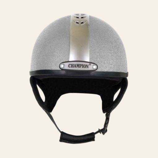 Equisafety pro ultimate snell jockey riding hat silver matt