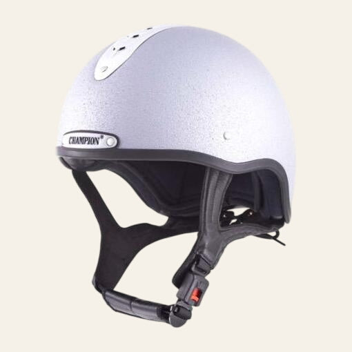 Pro - Ultimate Snell Jockey - Riding Hat - Silver Matt - Equisafety