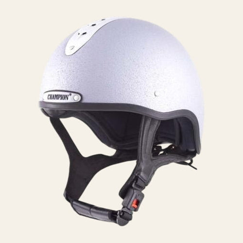 Pro - Ultimate Snell Jockey - Riding Hat - Silver Matt - Equisafety