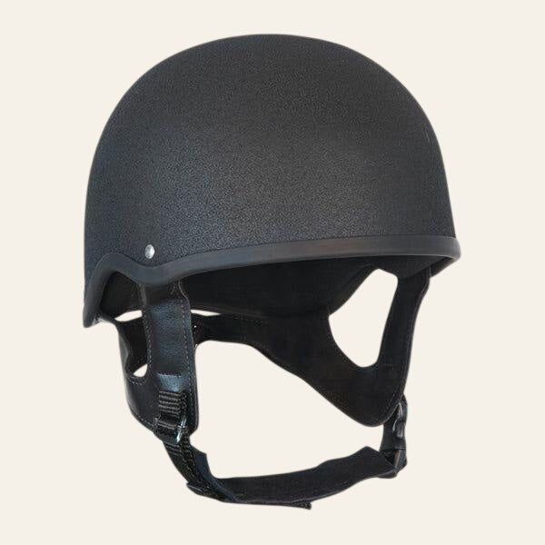 Equisafety pro ultimate snell jockey riding hat silver matt