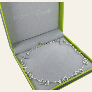 Reeves and Reeves Classic large sterling silver snaffle necklace - Equisafety