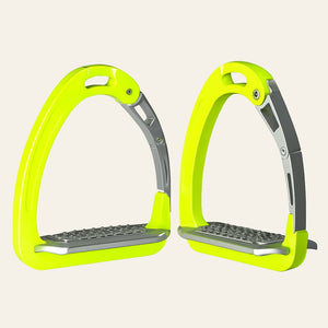 Equisafety safety stirrups double arm degree footplate black