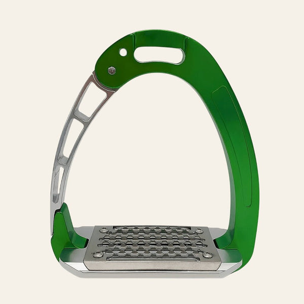 Equisafety safety stirrups single arm degree footplate navy