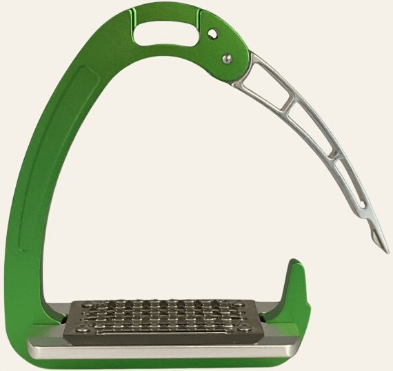 Equisafety safety stirrups single arm degree footplate red