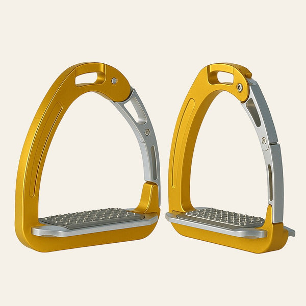 Equisafety safety stirrups single arm degree footplate red