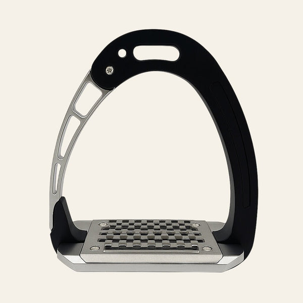 Equisafety safety stirrups single arm degree footplate red