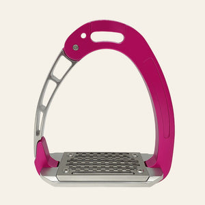 Equisafety safety stirrups single arm degree footplate red