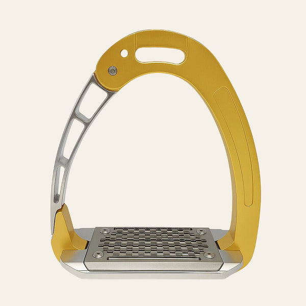 Equisafety safety stirrups single arm degree footplate red