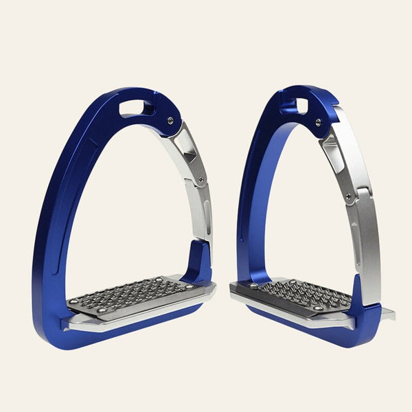Equisafety safety stirrups single arm degree footplate red