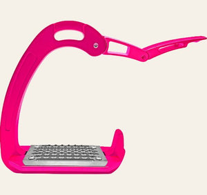 Equisafety safety stirrups single arm degree footplate red