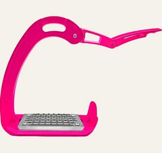 Equisafety safety stirrups single arm degree footplate red