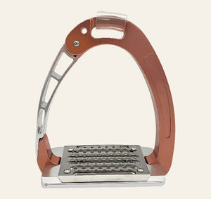 Equisafety safety stirrups single arm degree footplate red