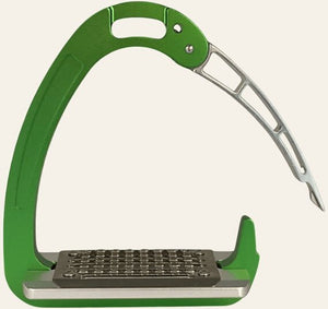 Equisafety safety stirrups single arm degree footplate red