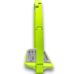 Equisafety Caballus Safety Stirrups - Double Arm Action & 5 degree inclination - Hi Vis Yellow