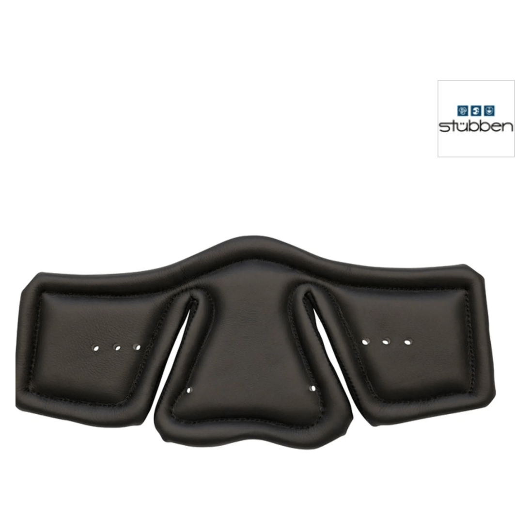 Stubben Equi - Soft Vachette Leather Girth Pad - Black - Equisafety