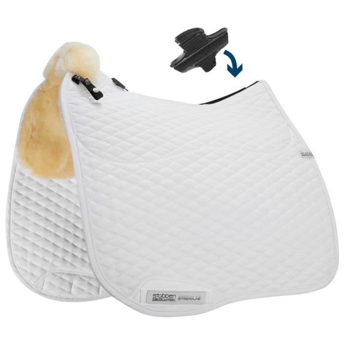 stubben - Streamline Lambswool Dressage Pad - white - Equisafety