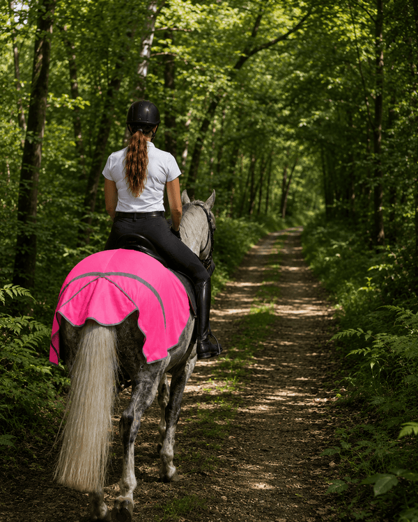 Equisafety hi viz reflective horse summer sheet orange