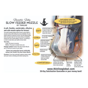 ThinLine Flexible Filly Grazing Muzzle - Equisafety