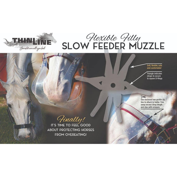 ThinLine Flexible Filly Grazing Muzzle - Equisafety